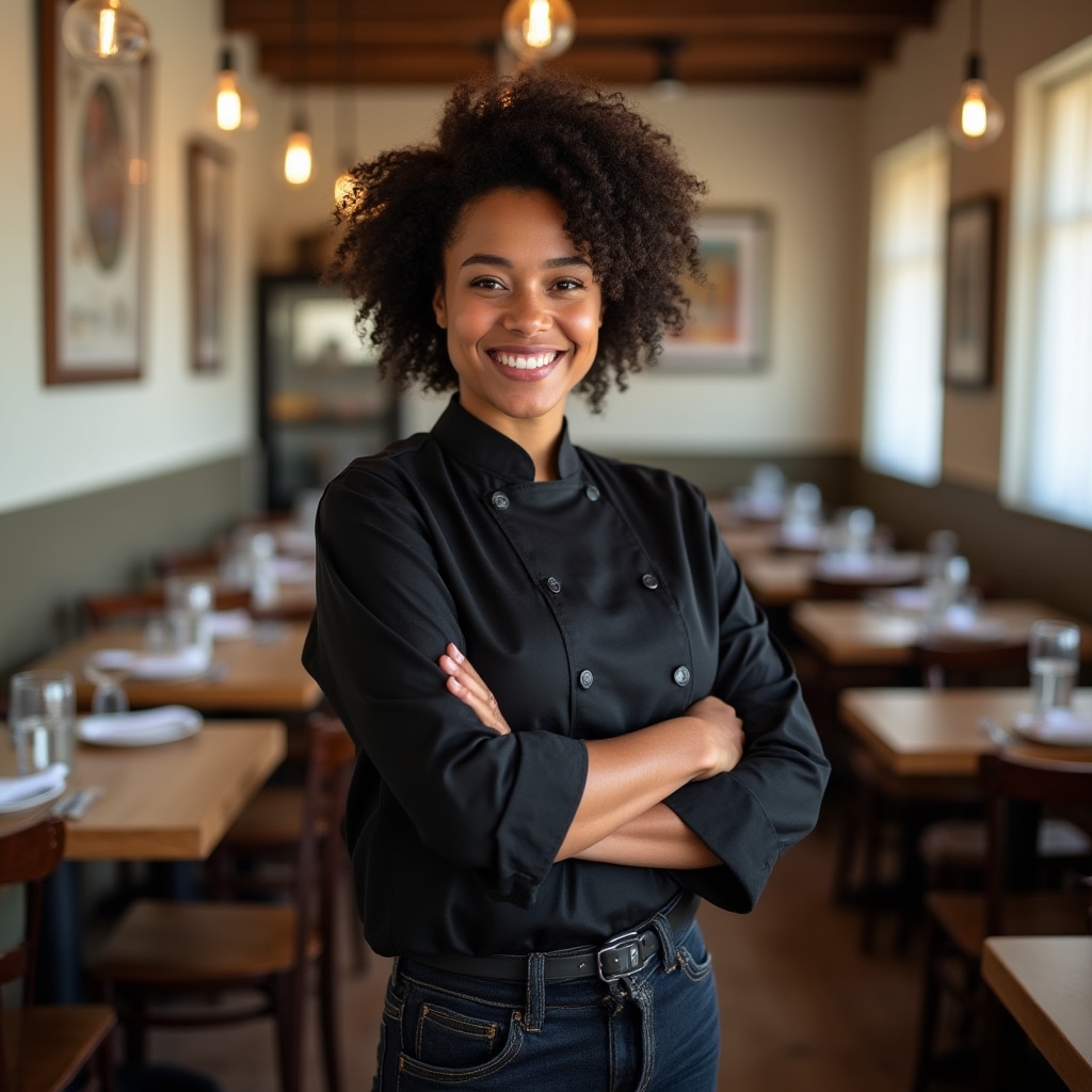 Confident business owner with cost data